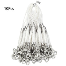 Load image into Gallery viewer, 10Pcs Lanyard Braided Nylon Lanyard Cord With Lobster Clasp For Key Phone Chain DIY Jewelry Making Findings
