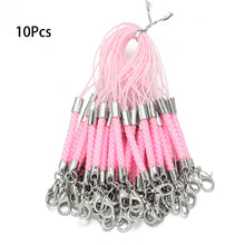 Load image into Gallery viewer, 10Pcs Lanyard Braided Nylon Lanyard Cord With Lobster Clasp For Key Phone Chain DIY Jewelry Making Findings
