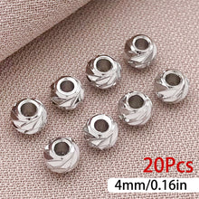 Load image into Gallery viewer, 20Pcs Brass Bead 18K Gold Plated Brass Striped Cut Flower Spacer Beads For DIY Jewelry Making Accessories
