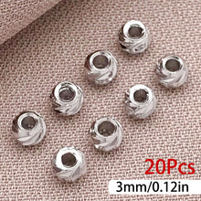 Load image into Gallery viewer, 20Pcs Brass Bead 18K Gold Plated Brass Striped Cut Flower Spacer Beads For DIY Jewelry Making Accessories
