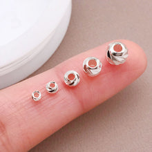 Load image into Gallery viewer, 20Pcs Brass Bead 18K Gold Plated Brass Striped Cut Flower Spacer Beads For DIY Jewelry Making Accessories
