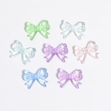 Load image into Gallery viewer, 30Pcs Multicolor Transparent Acrylic Bowknot Beads For DIY Bracelet Earring Keychain Daliy Jewelry Supplies
