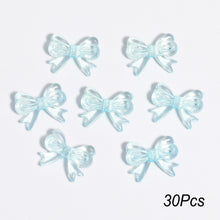 Load image into Gallery viewer, 30Pcs Multicolor Transparent Acrylic Bowknot Beads For DIY Bracelet Earring Keychain Daliy Jewelry Supplies
