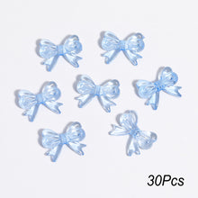 Load image into Gallery viewer, 30Pcs Multicolor Transparent Acrylic Bowknot Beads For DIY Bracelet Earring Keychain Daliy Jewelry Supplies
