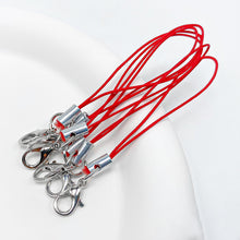 Load image into Gallery viewer, 50Pcs Polyester Lanyard Cord With Lobster Clasp For Mobile Phone Keychain DIY Jewelry Making Accessories
