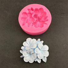 Load image into Gallery viewer, 3D Gardenia Plumeria Flower Silicone Mold DIY Candle Soap Resin Chocolate Cake Baking Mould For Wedding Gifts

