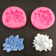 Load image into Gallery viewer, 3D Gardenia Plumeria Flower Silicone Mold DIY Candle Soap Resin Chocolate Cake Baking Mould For Wedding Gifts
