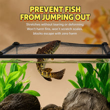 Load image into Gallery viewer, Magnetic Aquarium Jump Guard Net Anti-Jump Fish Tank Cover Escape Proof Lid for Stream Tank Betta Channa
