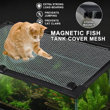 Load image into Gallery viewer, Magnetic Aquarium Jump Guard Net Anti-Jump Fish Tank Cover Escape Proof Lid for Stream Tank Betta Channa
