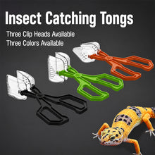 Load image into Gallery viewer, Reptile Feeding Tongs Long Handle Capture Tweezers for Lizards Geckos Spiders Non-Slip Rounded Tip for Crickets Roaches Pet Feeder Tool &amp; Poop Cleaner
