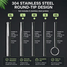 Load image into Gallery viewer, Snake Sexing Probe Stainless Steel Gender Detector for Corn Snake King Snake Hognose Rounded Tip Safe Probing Tool for Reptile Breeding
