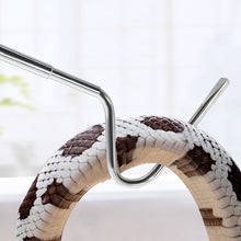Load image into Gallery viewer, Stainless Steel Snake Hook Telescopic Extendable Catcher Tool for Reptile Handling for Snake Removal Pet Use
