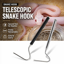 Load image into Gallery viewer, Stainless Steel Snake Hook Telescopic Extendable Catcher Tool for Reptile Handling for Snake Removal Pet Use
