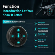 Load image into Gallery viewer, Universal 10Key Car Steering Wheel Control Button Wireless Multimedia Navigation Head Unit Remote Control with 4 Color Backlight
