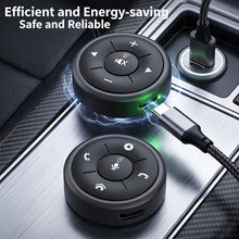 Load image into Gallery viewer, Universal 10Key Car Steering Wheel Control Button Wireless Multimedia Navigation Head Unit Remote Control with 4 Color Backlight
