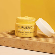Load image into Gallery viewer, Turmeric Face Cream Turmeric Mask Brightening Soothing Repairing Firming Hydrating Cream for Dull Dry Sensitive Skin Daily Skincare
