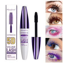 Load image into Gallery viewer, Colored Mascara Volumizing Curling Waterproof Rainbow Eye Makeup Purple Blue Black White Long Lasting Non Flaking Lash Builder
