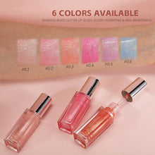 Load image into Gallery viewer, High-Shine Mirror Lip Gloss Wet Look Hydrating Plump Lip Gloss with Fine Shimmer Non-Sticky Sparkle Gloss for Spring Summer Makeup
