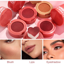Load image into Gallery viewer, Velvet Heart Cushion Liquid Blush Natural Nude Stamp Blush Buildable Sheer to Medium Soft Matte Finish for Quick Makeup Look
