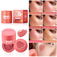 Load image into Gallery viewer, Velvet Heart Cushion Liquid Blush Natural Nude Stamp Blush Buildable Sheer to Medium Soft Matte Finish for Quick Makeup Look
