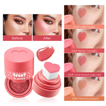 Load image into Gallery viewer, Velvet Heart Cushion Liquid Blush Natural Nude Stamp Blush Buildable Sheer to Medium Soft Matte Finish for Quick Makeup Look
