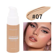 Load image into Gallery viewer, 12 Shades Liquid Foundation Waterproof Long-Lasting High Coverage Concealer Smudge-Proof Face Makeup for Daily &amp; Wedding Wear
