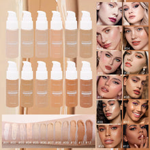 Load image into Gallery viewer, 12 Shades Liquid Foundation Waterproof Long-Lasting High Coverage Concealer Smudge-Proof Face Makeup for Daily &amp; Wedding Wear
