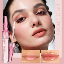 Load image into Gallery viewer, Color Changing Lip Gloss Temperature Reactive Rose Petal Jelly Tint Plumping Oil Tint Moisturizing Shiny Finish Long Lasting Lip Makeup

