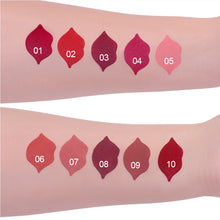 Load image into Gallery viewer, 10 Colors Matte Lipstick Lip Cream Long Lasting Waterproof Smudge Proof Velvet Nude Red Pink Natural Day Night Makeup
