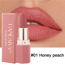 Load image into Gallery viewer, Matte Lipstick 6 Colors Optional Velvet Finish Long Lasting Waterproof Smudge Proof Nude Red Pink Brown Natural Day Night Makeup
