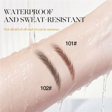 Load image into Gallery viewer, 4 Prong Fork Eyebrow Pen Waterproof Split Tip Microblade Eyebrow Pencil Natural Hairstroke Waterproof Smudge Proof Long Lasting
