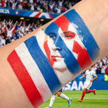 Load image into Gallery viewer, 3 Colors Football Game Face Body Paint Stick Oil Based Face Painting Crayons for Football Fan Festival Halloween Cosplay Makeup Tool
