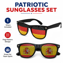 Load image into Gallery viewer, Country Flag Pattern Sunglasses Shades for Soccer Fans Outdoor Sports Protective Glasses Team Spirit Accessories
