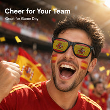 Load image into Gallery viewer, Country Flag Pattern Sunglasses Shades for Soccer Fans Outdoor Sports Protective Glasses Team Spirit Accessories
