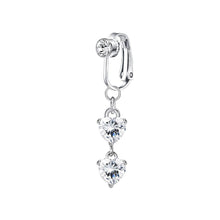 Load image into Gallery viewer, Butterfly Zircon Clip On Navel Ring Non-Piercing Fake Belly Piercing Copper Belly Button Ring Body Jewelry For Women

