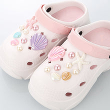 Load image into Gallery viewer, 18PCS Shoe Charm Set Shoe DIY Summer Starfish Shell Handicrafts Shoe Decoration Buckle Charms Hole Shoes Accessories
