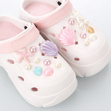 Load image into Gallery viewer, 18PCS Shoe Charm Set Shoe DIY Summer Starfish Shell Handicrafts Shoe Decoration Buckle Charms Hole Shoes Accessories
