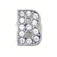 Load image into Gallery viewer, Crystal Alphabet Shoe Charms Glitter Rhinestone Letter Shoes Charm Decorations Jewelry Slider Bracelet Wristbands Accessories
