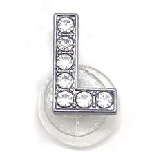 Load image into Gallery viewer, Crystal Alphabet Shoe Charms Glitter Rhinestone Letter Shoes Charm Decorations Jewelry Slider Bracelet Wristbands Accessories
