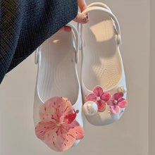 Load image into Gallery viewer, Shoe Charms Set Retro Ballet Shoes Women Charms Pack Cute Flower Shoe Decorations DIY Pearl Diamond Handmade Beads Shoe Accessories
