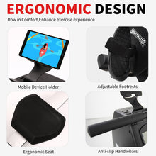 Load image into Gallery viewer, Rowing Machine 264 LBS Weight Capacity Foldable Rower for Home Use with Comfortable Seat Cushion
