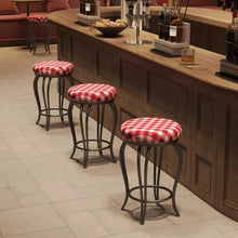 Load image into Gallery viewer, Bar Stools,Set of 2 Bar Chairs,25.5In Counter Bar Stools,Country Style Industrial,Easy to Assemble, with Footrest for Indoor Bar Dining Kitchen
