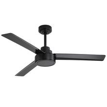 Load image into Gallery viewer, 52" Outdoor Ceiling Fan Without Light, 3 ABS Blades Farmhouse Ceiling Fan with Remote Control 6-speed Reversible DC Motor Black for Living Room, Bedroom, Kitchen
