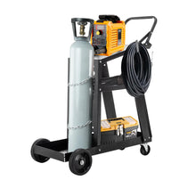 Load image into Gallery viewer, Welding Cart, 3-Tier Welder Cart Heavy Duty with 400Lbs Static Weight Capacity, 360° Swivel Wheels, Tank Storage Safety Chains, Rolling MIG Welder Cart for TIG, ARC, MMA Welding Machine

