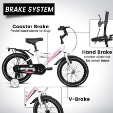 Load image into Gallery viewer, A16115 Kids Bike 16 inch for Boys &amp; Girls with Training Wheels, Freestyle Kids' Bicycle with fender and carrier.
