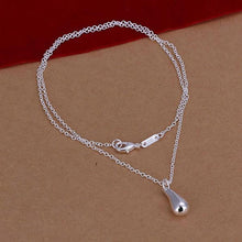 Load image into Gallery viewer, New Fashion Solid Silver Jewellery Sets Necklace+Bracelet+ Ring +1 Pair Earrings
