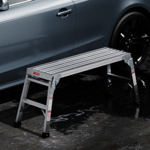 Load image into Gallery viewer, Work Platform Aluminum Portable Bench Folding Ladder ANSI Capacity 225 LBS 40"

