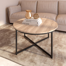 Load image into Gallery viewer, Modern Round Metal Coffee Table
