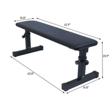 Load image into Gallery viewer, Flat Weight Bench Home Dumbbell Stool Home Fitness Strength Training Bench Comfortable Design
