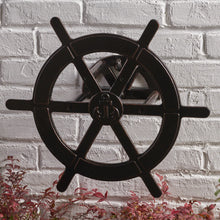 Load image into Gallery viewer, VANORA 20" HOSE HOLDER, Outdoor Shiny Copper Aluminum Ship Wheel Hose Holder
